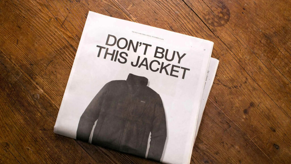 Don't buy this jacket campaign