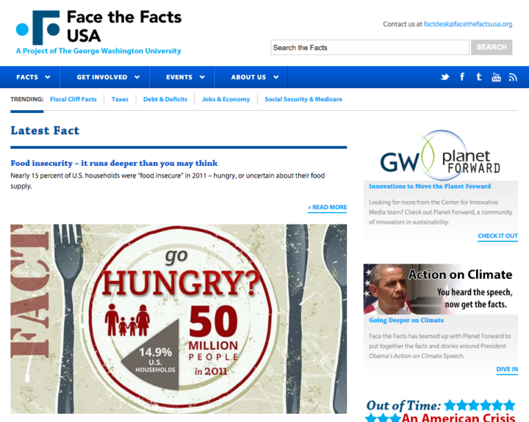 Get your facts correct with Face The Facts USA